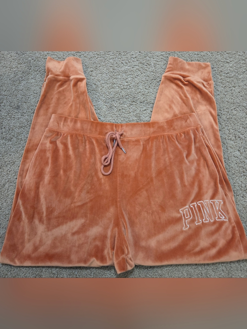 PINK Victoria's Secret XL Velvet Plush Activewear Sweatpants Joggers